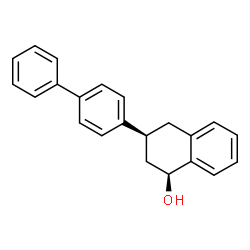 ChemSpider 2D Image | (1S,3S)-3-(4-Biphenylyl)-1,2,3,4-tetrahydro-1-naphthalenol | C22H20O
