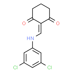 ChemSpider 2D Image | 2-{[(3,5-Dichlorophenyl)amino]methylene}-1,3-cyclohexanedione | C13H11Cl2NO2