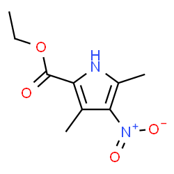 ChemSpider 2D Image | Ethyl 3,5-dimethyl-4-nitro-1H-pyrrole-2-carboxylate | C9H12N2O4