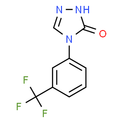 ChemSpider 2D Image | 4-[3-(Trifluoromethyl)phenyl]-2,4-dihydro-3H-1,2,4-triazol-3-one | C9H6F3N3O