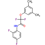 InChI=1/C16H13F4NO2/c1-9-5-10(2)7-12(6-9)23-16(19,20)15(22)21-14-4-3-11(17)8-13(14)18/h3-8H,1-2H3,(H,21,22)