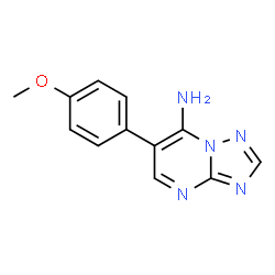 ChemSpider 2D Image | 6-(4-Methoxyphenyl)[1,2,4]triazolo[1,5-a]pyrimidin-7-amine | C12H11N5O