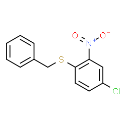ChemSpider 2D Image | 1-(Benzylsulfanyl)-4-chloro-2-nitrobenzene | C13H10ClNO2S