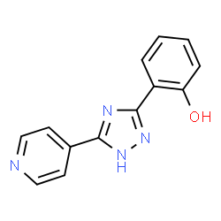 ChemSpider 2D Image | 2-[3-(4-Pyridinyl)-1H-1,2,4-triazol-5-yl]phenol | C13H10N4O