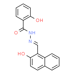 ChemSpider 2D Image | 2-Hydroxy-1-naphthaldehyde salicyloylhydrazone | C18H14N2O3
