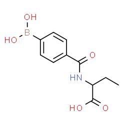 ChemSpider 2D Image | 2-{[4-(Dihydroxyboryl)benzoyl]amino}butanoic acid | C11H14BNO5