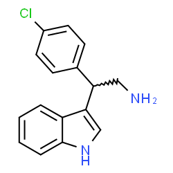 ChemSpider 2D Image | 2-(4-Chlorophenyl)-2-(1H-indol-3-yl)ethanamine | C16H15ClN2