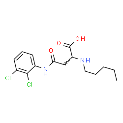 ChemSpider 2D Image | N-(2,3-Dichlorophenyl)-N~2~-pentylasparagine | C15H20Cl2N2O3