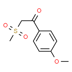 ChemSpider 2D Image | 1-(4-Methoxyphenyl)-2-(methylsulfonyl)ethanone | C10H12O4S