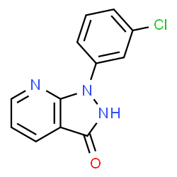 ChemSpider 2D Image | 1-(3-Chlorophenyl)-1,2-dihydro-3H-pyrazolo[3,4-b]pyridin-3-one | C12H8ClN3O