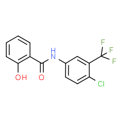 ChemSpider 2D Image | N-[4-Chloro-3-(trifluoromethyl)phenyl]-2-hydroxybenzamide | C14H9ClF3NO2