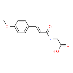 ChemSpider 2D Image | N-(4-methoxycinnamoyl)glycine | C12H13NO4