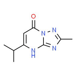 ChemSpider 2D Image | 5-Isopropyl-2-methyl[1,2,4]triazolo[1,5-a]pyrimidin-7(1H)-one | C9H12N4O