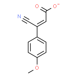 ChemSpider 2D Image | (2Z)-3-Cyano-3-(4-methoxyphenyl)acrylate | C11H8NO3