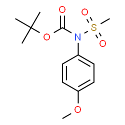 ChemSpider 2D Image | 2-Methyl-2-propanyl (4-methoxyphenyl)(methylsulfonyl)carbamate | C13H19NO5S