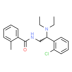 ChemSpider 2D Image | N-[2-(2-Chlorophenyl)-2-(diethylamino)ethyl]-2-methylbenzamide | C20H25ClN2O