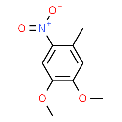 ChemSpider 2D Image | 1,2-Dimethoxy-4-methyl-5-nitrobenzene | C9H11NO4