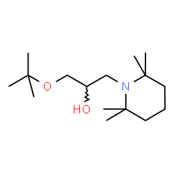 ChemSpider 2D Image | 1-tert-Butoxy-3-(2,2,6,6-tetramethylpiperidin-1-yl)propan-2-ol | C16H33NO2