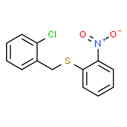 ChemSpider 2D Image | 1-Chloro-2-{[(2-nitrophenyl)sulfanyl]methyl}benzene | C13H10ClNO2S