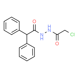 ChemSpider 2D Image | N'-(Chloroacetyl)-2,2-diphenylacetohydrazide | C16H15ClN2O2