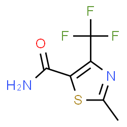 ChemSpider 2D Image | 2-Methyl-4-(trifluoromethyl)-1,3-thiazole-5-carboxamide | C6H5F3N2OS