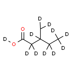ChemSpider 2D Image | 3-(~2~H_2_)Methyl(~2~H_8_)pentan(~2~H)oic acid | C6HD11O2