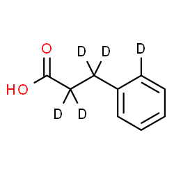ChemSpider 2D Image | 3-[(2-~2~H)Phenyl](~2~H_4_)propanoic acid | C9H5D5O2