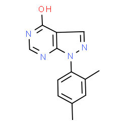 ChemSpider 2D Image | 1-(2,4-Dimethylphenyl)-1,5-dihydro-4H-pyrazolo[3,4-d]pyrimidin-4-one | C13H12N4O