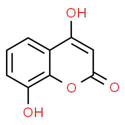 ChemSpider 2D Image | 4,8-Dihydroxy-2H-chromen-2-one | C9H6O4
