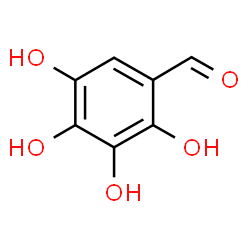 ChemSpider 2D Image | 2,3,4,5-Tetrahydroxybenzaldehyde | C7H6O5