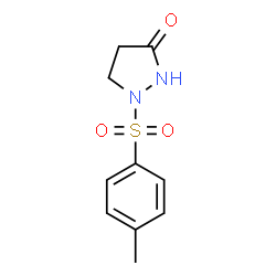 ChemSpider 2D Image | 1-[(4-Methylphenyl)sulfonyl]-3-pyrazolidinone | C10H12N2O3S
