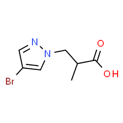 ChemSpider 2D Image | 3-(4-bromopyrazol-1-yl)-2-methylpropanoic acid | C7H9BrN2O2