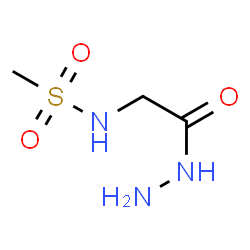 ChemSpider 2D Image | N-(2-Hydrazino-2-oxoethyl)methanesulfonamide | C3H9N3O3S
