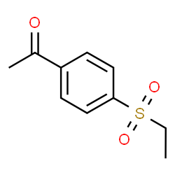 ChemSpider 2D Image | 1-[4-(Ethylsulfonyl)phenyl]ethanone | C10H12O3S