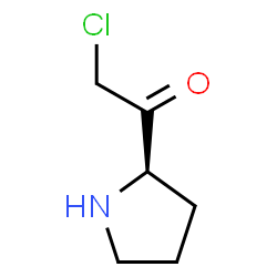 ChemSpider 2D Image | 2-Chloro-1-[(2R)-2-pyrrolidinyl]ethanone | C6H10ClNO