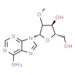 ChemSpider 2D Image | 9-[(2xi)-2-O-Methyl-beta-L-erythro-pentofuranosyl]-9H-purin-6-amine | C11H15N5O4