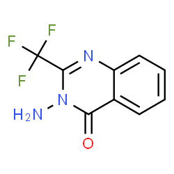ChemSpider 2D Image | 3-Amino-2-(trifluoromethyl)-4(3H)-quinazolinone | C9H6F3N3O