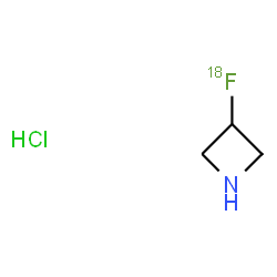 ChemSpider 2D Image | 3-(~18~F)Fluoroazetidine hydrochloride (1:1) | C3H7Cl18FN