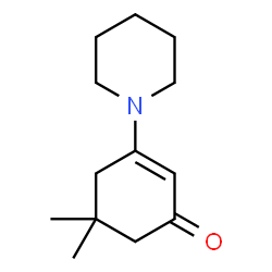 ChemSpider 2D Image | 5,5-Dimethyl-3-piperidinocyclohex-2-enone | C13H21NO