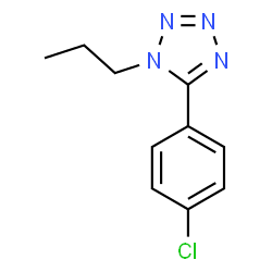ChemSpider 2D Image | 5-(4-Chlorophenyl)-1-propyl-1H-tetrazole | C10H11ClN4