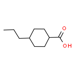 ChemSpider 2D Image | 4-Propylcyclohexanecarboxylic acid | C10H18O2
