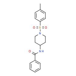 ChemSpider 2D Image | N-{1-[(4-Methylphenyl)sulfonyl]-4-piperidinyl}benzamide | C19H22N2O3S