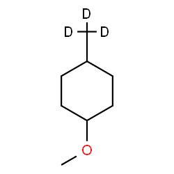 ChemSpider 2D Image | 1-Methoxy-4-(~2~H_3_)methylcyclohexane | C8H13D3O