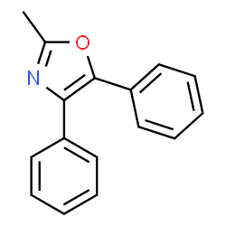 ChemSpider 2D Image | 2-METHYL-4,5-DIPHENYLOXAZOLE | C16H13NO