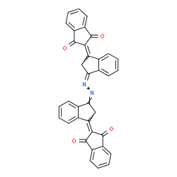 ChemSpider 2D Image | 2,2'-{(1Z,2Z)-1,2-Hydrazinediylidenebis[(3Z)-1H-indene-3,1(2H)-diylidene]}bis(1H-indene-1,3(2H)-dione) | C36H20N2O4