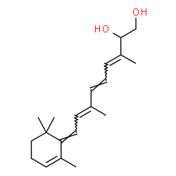 ChemSpider 2D Image | (6E,8E,10E,12E)-14-Hydroxy-4,5-didehydro-5,14-dihydroretinol | C20H30O2