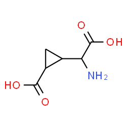 ChemSpider 2D Image | 2-[Amino(carboxy)methyl]cyclopropanecarboxylic acid | C6H9NO4