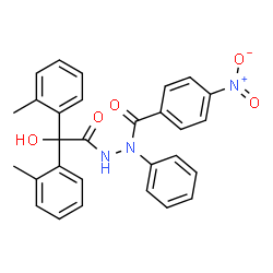 ChemSpider 2D Image | N'-{Hydroxy[bis(2-methylphenyl)]acetyl}-4-nitro-N-phenylbenzohydrazide | C29H25N3O5