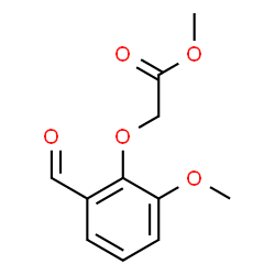 ChemSpider 2D Image | Methyl (2-formyl-6-methoxyphenoxy)acetate | C11H12O5