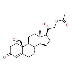 ChemSpider 2D Image | 3,19,20-Trioxopregn-4-en-21-yl acetate | C23H30O5